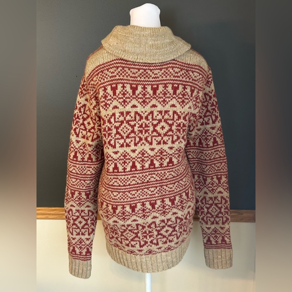 Ralph Lauren Denim & Supply Aztec Pattern Shawl Collar Cardigan Sweater Sz Small - Picture 5 of 9